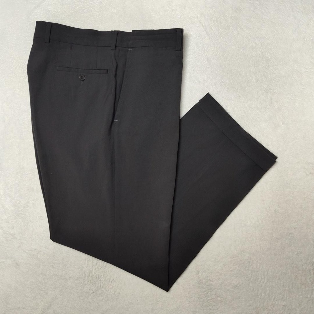 Hugo Boss Pants Mens 36x32 Black Slim Wool James Brown Dress Slacks‎ Suit Work